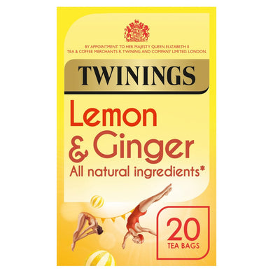 Twinings Revitalise Lemon & Ginger Herbal Tea Bags 20s 30g