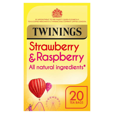 Twinings Strawberry & Raspberry Tea Bags 20s 40g