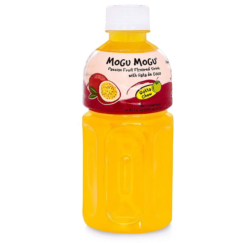 Mogu Mogu Passionfruit Flavored Drink With Nata De Coco