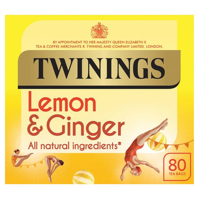 Twinings Lemon & Ginger Tea Bags 80s 120g