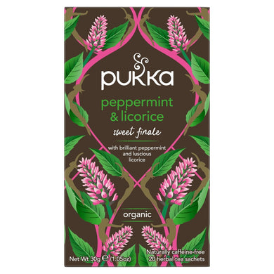 Pukka Peppermint & Licorice, Organic Herbal Tea, 20 Sachets 30g