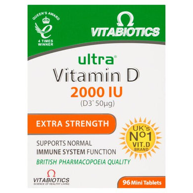 Vitabiotics Ultra Vitamin D3 2000Iu 96 Tablets