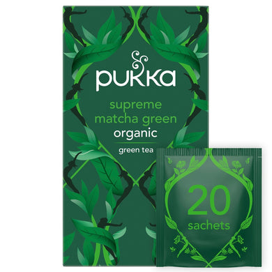 Pukka Supreme Matcha Green Organic Herbal Tea 20 Sachets 30g