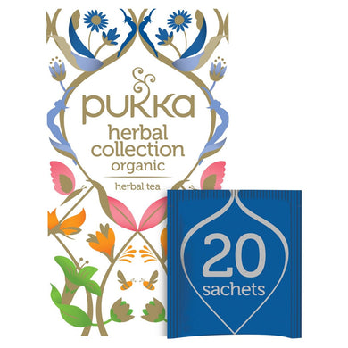 Pukka Herbal Collection, Selection of Five Organic Herbal Teas, 20 Sachets 34.4g