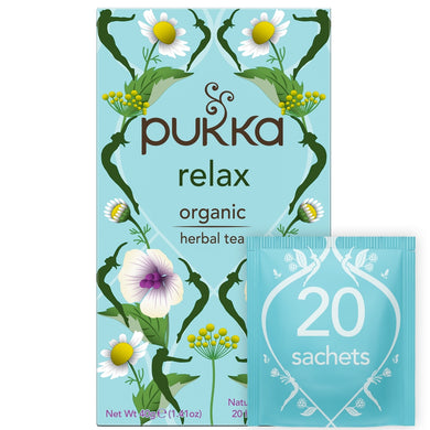 Pukka Relax Organic Herbal Tea Bags 20 Per Pack 40g