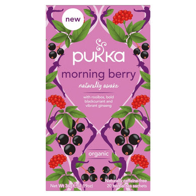 Pukka Morning Berry 20 Organic Herbal Tea Bags 136g