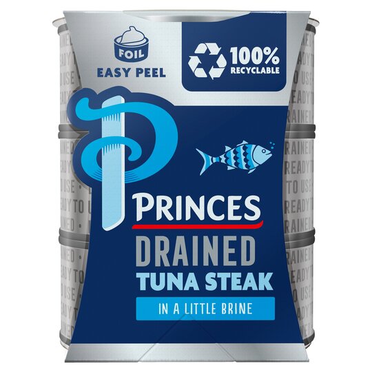 Princes Drained Tuna Steak In Brine 3X110g