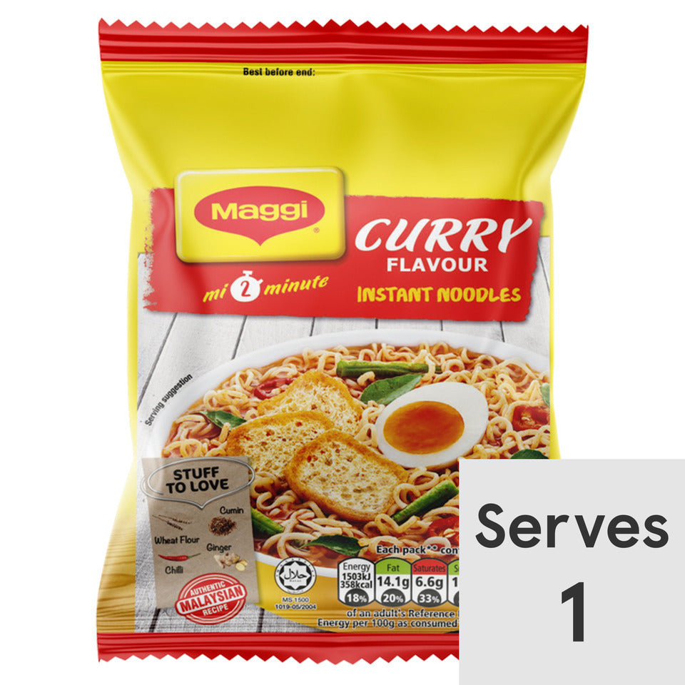 Maggi 2 Minute Curry Flavour Noodles 79G