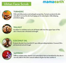 Mamaearth Ubtan Face Scrub with Turmeric & Walnut for Tan Removal - 100 gm