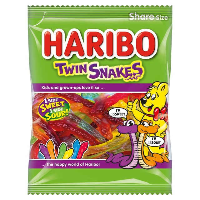 Haribo Twin Snakes Share Size 175g