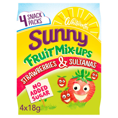 Whitworths Sunny Fruit Mix-Ups Strawberries & Sultanas