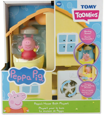 TOMY Toomies Peppa Pig Peppa’s House Bath Playset