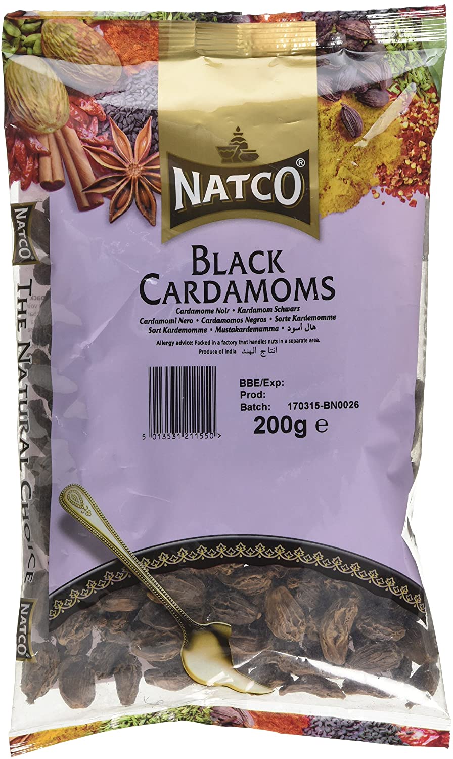 Natco BLACK  CARDAMOM LARGE  MOTI ELAICHI 200g