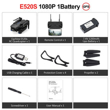 Eachine E520S E520 GPS FOLLOW ME WIFI FPV Quadcopter With 4K/1080P HD Wide Angle Camera Foldable Altitude Hold Durable RC Drone