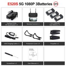 Eachine E520S E520 GPS FOLLOW ME WIFI FPV Quadcopter With 4K/1080P HD Wide Angle Camera Foldable Altitude Hold Durable RC Drone