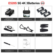 Eachine E520S E520 GPS FOLLOW ME WIFI FPV Quadcopter With 4K/1080P HD Wide Angle Camera Foldable Altitude Hold Durable RC Drone