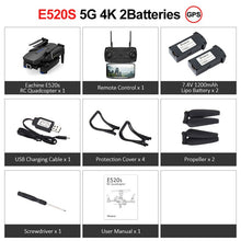 Eachine E520S E520 GPS FOLLOW ME WIFI FPV Quadcopter With 4K/1080P HD Wide Angle Camera Foldable Altitude Hold Durable RC Drone