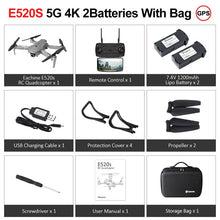 Eachine E520S E520 GPS FOLLOW ME WIFI FPV Quadcopter With 4K/1080P HD Wide Angle Camera Foldable Altitude Hold Durable RC Drone