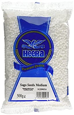 Sabudana (साबूदाना) Sago Seeds Medium Tapioca Seeds HEERA