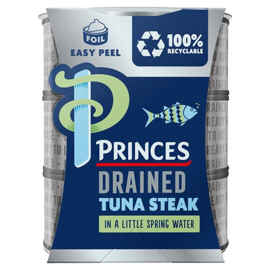 Princes Drained Tuna Steak In Spring Water 3X110g