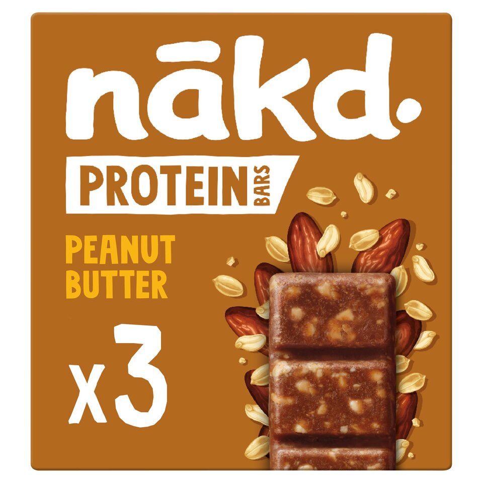 Nakd Protein Bars Peanut Butter 3 X 45G