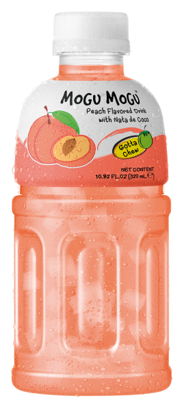 Mogu Mogu Peach Flavored Drink With Nata De Coco