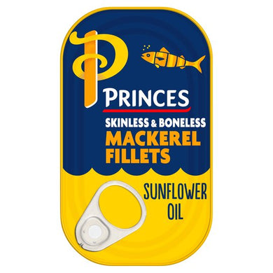 Princes Mackerel Fillets Sunflower Oil 125G