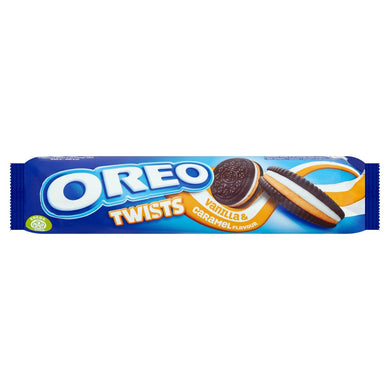 Oreo Twists Vanilla & Caramel Flavoured Biscuit 157G
