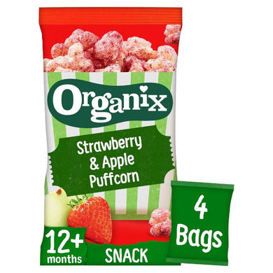 Organix Strawberry & Apple Puffcorn 4x10g