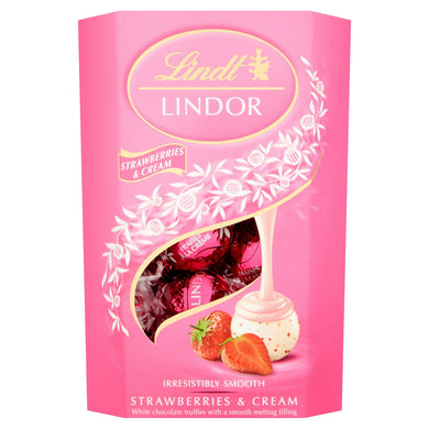 Lindt Lindor Strawberry & Cream Truffles 200G