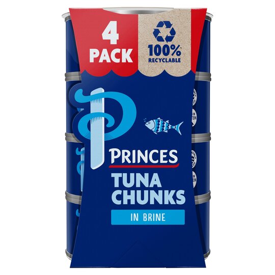 Princes Tuna Chunks In Brine 4X145g