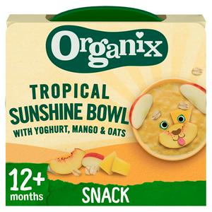 Organix Tropical Sunshine Bowl With Yoghurt, Mango & Oats 12+ Months 120g