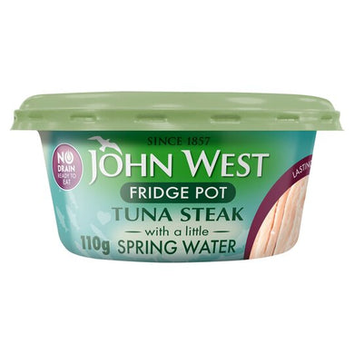 John West No Drain Tuna Fridge Pot Springwater 110G