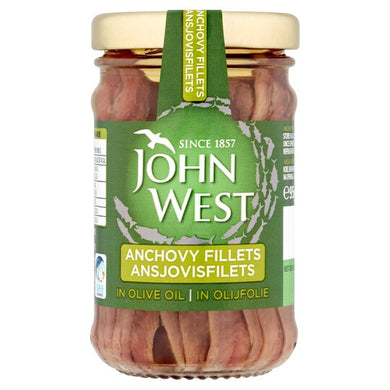 John West Anchovy Fillets In Olive Oil 95G