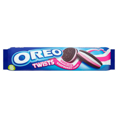Oreo Twists Vanilla & Raspberry Flavoured Biscuit 157G