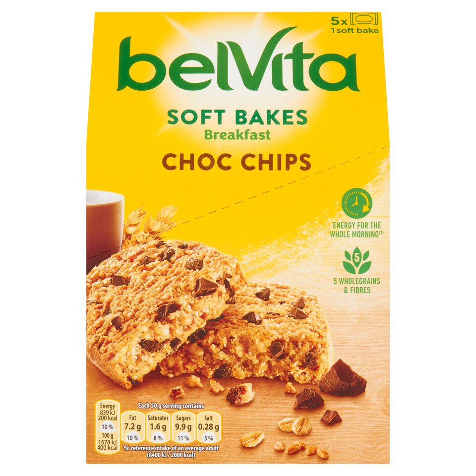 Belvita Soft Bakes Chocolate Chip 250G