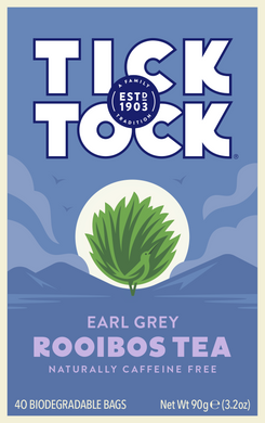 Tick Tock Earl Grey Rooibos Tea Bags 40S 90G