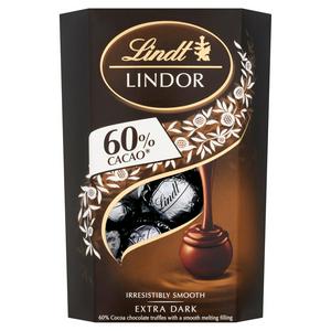 Lindt Lindor 60% Dark Chocolate Truffles Carton 200G