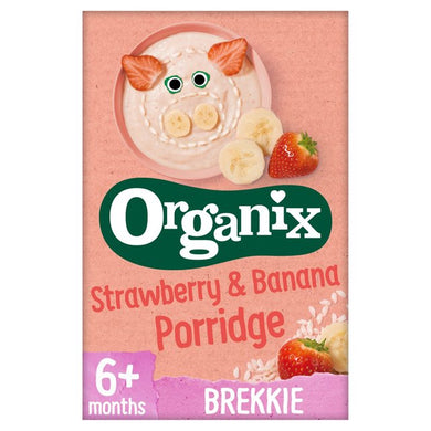 Organix Strawberry & Banana Porridge 120G