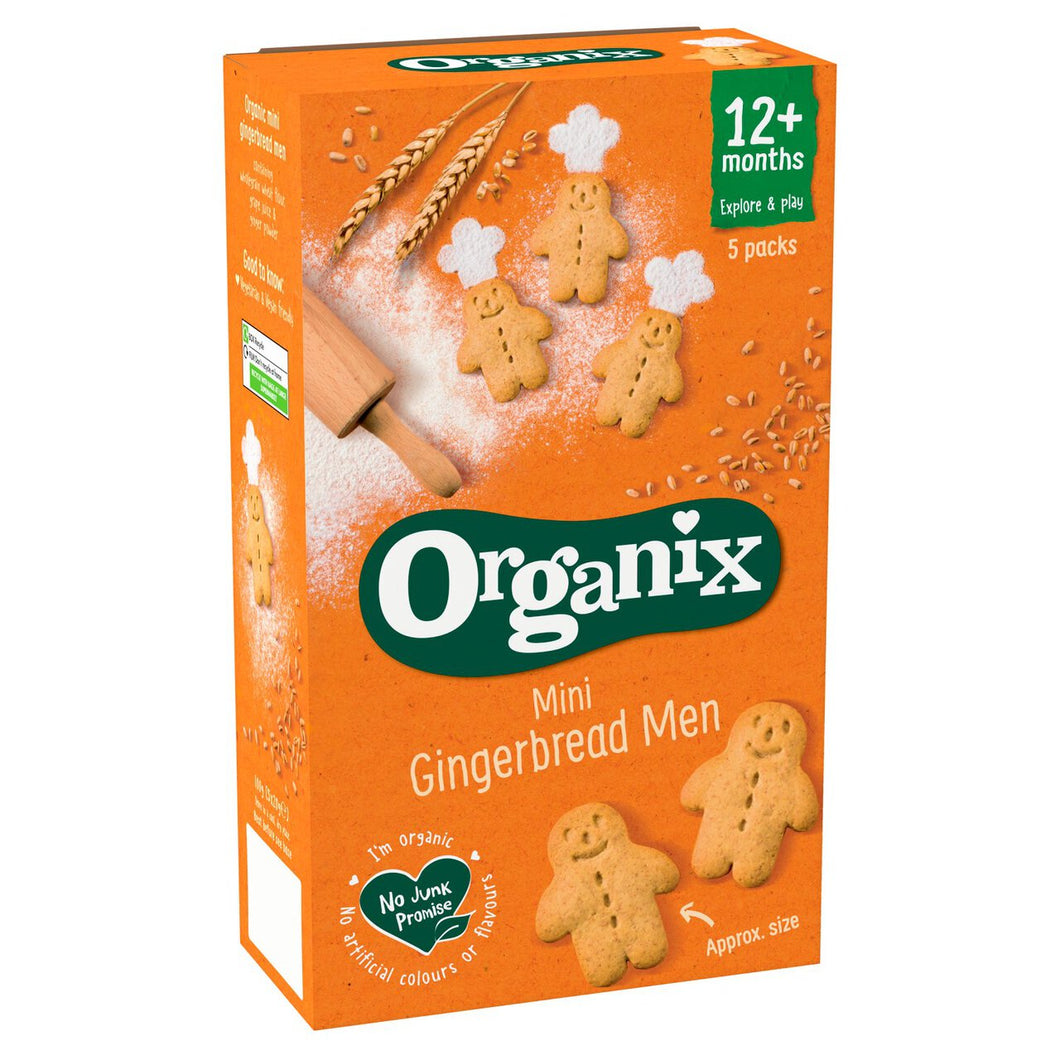 Organix Mini Gingerbread Men Biscuits 5x20g