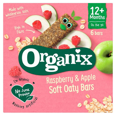 Organix Raspberry & Apple Soft Oaty Bars 6x23g