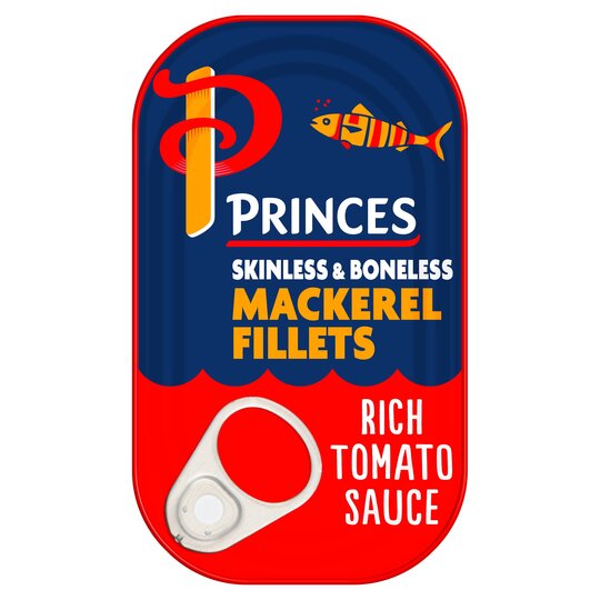 Princes Mackerel Fillets In Tomato Sauce 125G