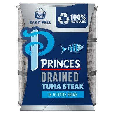 Princes Drained Tuna Steak In Brine 3X110g