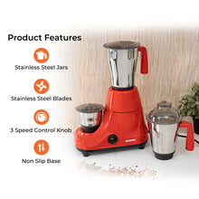 3-In-1 Wet and Dry Indian Electric Mixer Grinder 750W