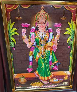 Laxmi Godess Photo Frame 7x8 inch for Dipawali