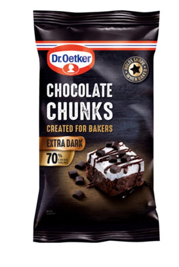 Dr. Oetker Extra Dark Chocolate Chunks 100G