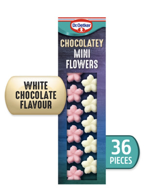 Dr. Oetker 36 White Chocolatey Mini Flowers 13G