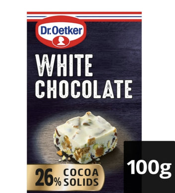 Dr. Oetker White Chocolate 26% Cocoa 100G