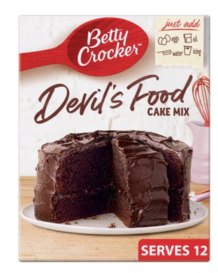 Betty Crocker Devils Food Chocolate Cake Mix 425G