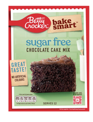 Betty Crocker, Bake Smart, Sugar Free, Chocolate Cake Mix, 350g